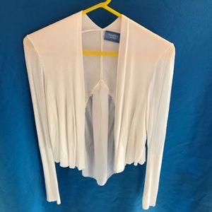 SimplyVera White Open Sweater
